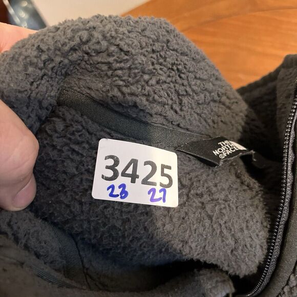 The North Face Gray Fleece Jacket Black Label M Men Outdoor Hiking Gorpcore Flaw - Picture 5 of 14